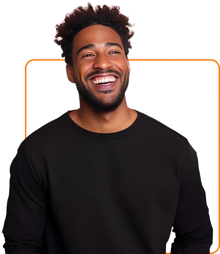 BlackSweather guy cutout graphic