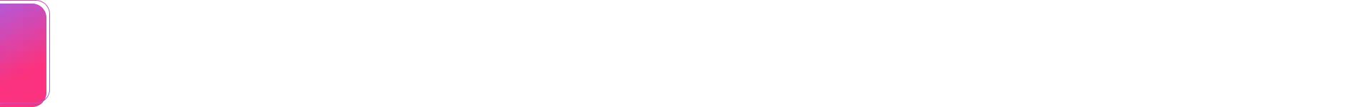 Abstract pink-and-white horizontal banner with a magenta square at the left edge