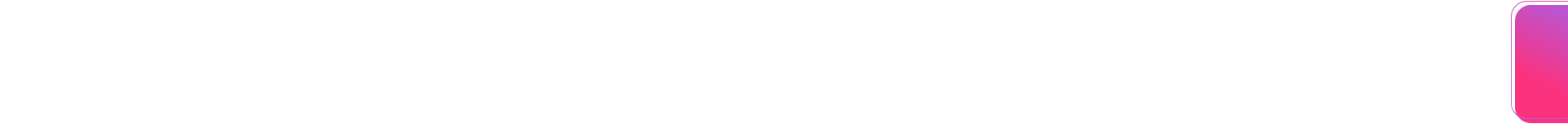Small magenta and blue abstract bar in the top-right corner on a white background