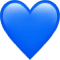 Blue heart emoji